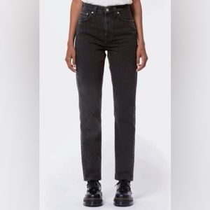 Nudie HR Breezy Britt Black Organic Cotton Denim Jeans
